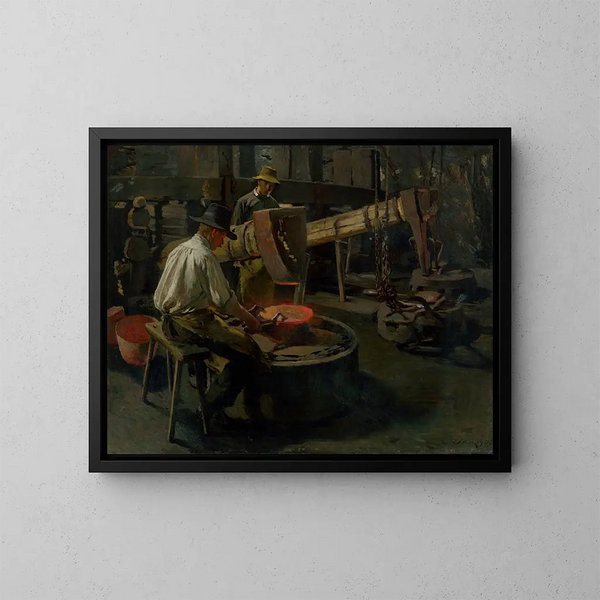 L'Appel des chaudières - Dominik Skutecký — ingelijst kunstwerk aan de muur