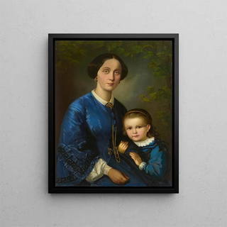 Dominik Weber - Artists Wife with her Small Daughter.webp