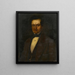 Portret van de Fribourger handelaar Heinrich Heydt - Dominik Weber — ingelijst kunstwerk aan de muur