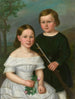 Portret van twee kinderen - Dominik Weber — weergave van het kunstwerk