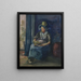 a Dutch woman sitting - Dorothea Adelheid Dreier — framed artwork on a wall