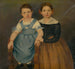 Dubbelportret van meisjes - Václav Govi — weergave van het kunstwerk