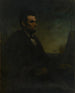 Portret van Lincoln - Douglas Volk — weergave van het kunstwerk