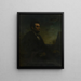 Portret van Lincoln - Douglas Volk — ingelijst kunstwerk aan de muur