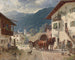 van Repos devant l'auberge - Désiré Thomassin — weergave van het kunstwerk