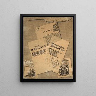 Dutch School - Trompe lil of prints and of a quill.webp