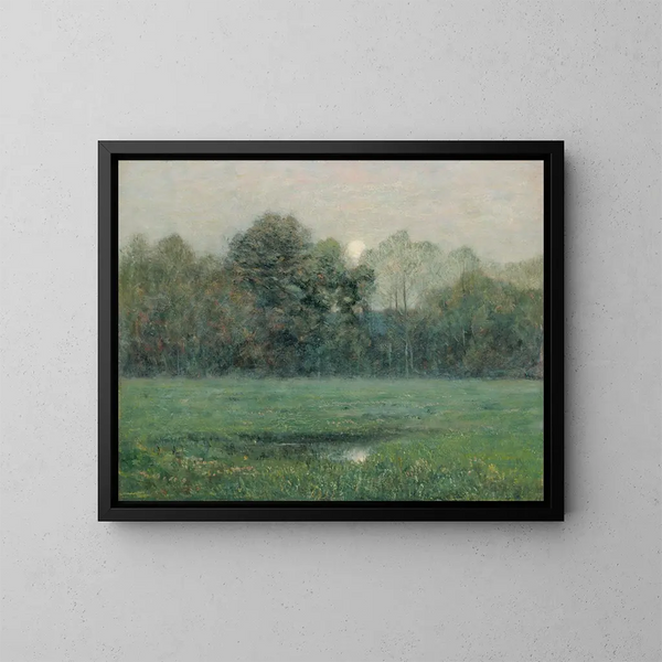 Zonsopgang in de zomer - Dwight William Tryon — ingelijst kunstwerk aan de muur