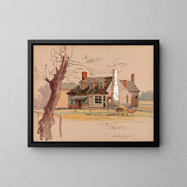 Bureau de poste de Williamsburg - Dwight Williams — ingelijst kunstwerk aan de muur