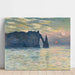 Reproductie van het schilderij Étretat zonsondergang van Claude Monet