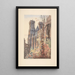 Reproduction of the painting Reims Cathedral view of the ruins of the archbishopric - E. Tatin