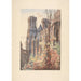 Reproduction of the painting Reims Cathedral view of the ruins of the archbishopric - E. Tatin