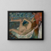 Na het bad - Edgar Degas — ingelijst kunstwerk aan de muur
