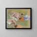 Na het bad, drie naakte vrouwen - Edgar Degas — ingelijst kunstwerk aan de muur