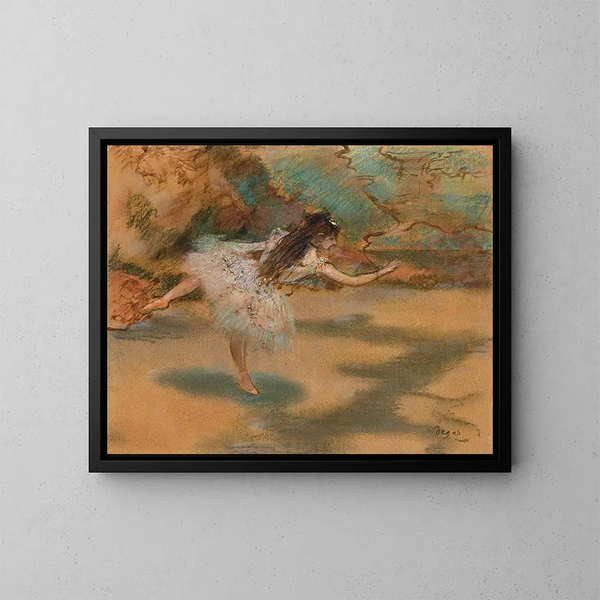 Danseuse sur pointe - Edgar Degas — ingelijst kunstwerk aan de muur
