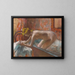 Vrouw die uit bad komt - Edgar Degas — ingelijst kunstwerk aan de muur