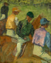 Vier jockeys - Edgar Degas — weergave van het kunstwerk
