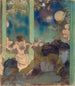 Mademoiselle Bécat aan het Café des Ambassadeurs - Edgar Degas — weergave van het kunstwerk