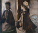 Madame Jeantaud in de spiegel - Edgar Degas — weergave van het kunstwerk