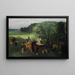op het hippodroom, de race - Edgar Degas — ingelijst kunstwerk aan de muur