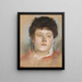 Portret van een vrouw - Edgar Degas — ingelijst kunstwerk aan de muur