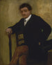Portret van een zittende man - Edgar Degas — weergave van het kunstwerk
