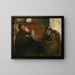 Portret van mevrouw Lisle en mevrouw Loubens - Edgar Degas — ingelijst kunstwerk aan de muur