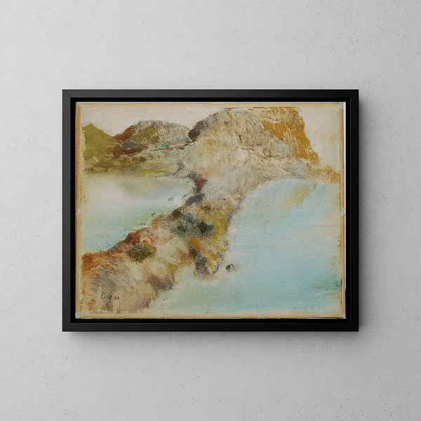 Kust rots - Edgar Degas — ingelijst kunstwerk aan de muur