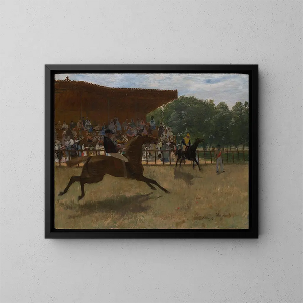 Le Faux Départ - Edgar Degas — ingelijst kunstwerk aan de muur