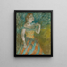De zanger in het groen - Edgar Degas — ingelijst kunstwerk aan de muur