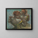 Twee dansers in bustes - Edgar Degas — ingelijst kunstwerk aan de muur