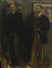 Twee mannen - Edgar Degas — weergave van het kunstwerk