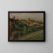 Uitzicht op Saint-Valery-sur-Somme - Edgar Degas — ingelijst kunstwerk aan de muur