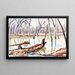 Rock Creek in de winter - Edgar Nye — ingelijst kunstwerk aan de muur