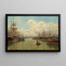 Zeilschilderij Marine - Edmond-Marie Petitjean — ingelijst kunstwerk aan de muur
