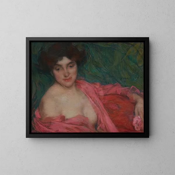 Jeugd - Edmond François Aman-Jean — ingelijst kunstwerk aan de muur
