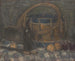 Natuurstudie met een hoorn en een trommel - Edmond François Aman-Jean — weergave van het kunstwerk