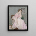 Portrait of Miss Ella Carmichael - Edmond François Aman-Jean — framed artwork on a wall