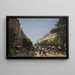 Le Boulevard des Italiens - Edmond Grandjean — ingelijst kunstwerk aan de muur