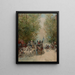 Straatbeeld van een omnibus bij de Pont-au-Change - Edmond Morin — ingelijst kunstwerk aan de muur