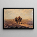 Vissers van garnalen - Edmond de Pratere — ingelijst kunstwerk aan de muur