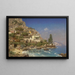 View of the Amalfi Coast - Edmund Berninger — framed artwork on a wall