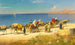 Caravane langs de Kust - Edmund Berninger — weergave van het kunstwerk