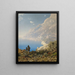 Côte près d'Amalfi - Edmund Berninger — framed artwork on a wall