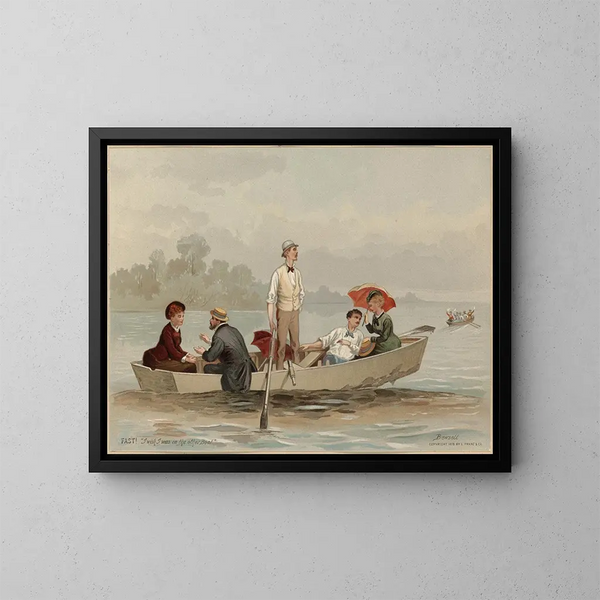 Navigatiescène - Edmund Birckhead Bensell — ingelijst kunstwerk aan de muur