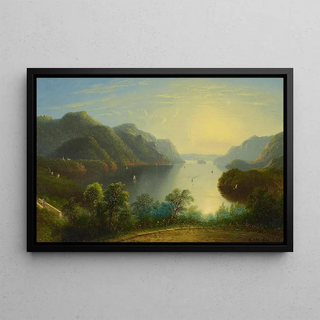 Edmund C Coates - View of the Hudson Near West Point.webp