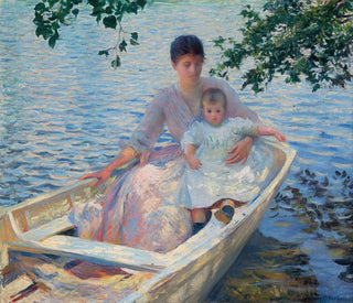 Edmund Charles Tarbell - Mother and Child in a Boat.webp