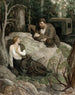 De geliefden - Edmund Franklin Ward — weergave van het kunstwerk
