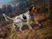 Setter Engels met een fazant - Edmund Henry Osthaus — weergave van het kunstwerk