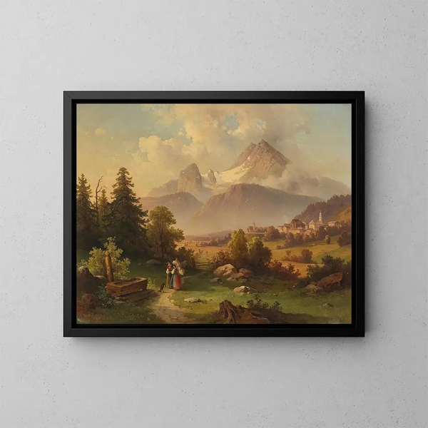 Vue du Watzmann - Edmund Mahlknecht — ingelijst kunstwerk aan de muur