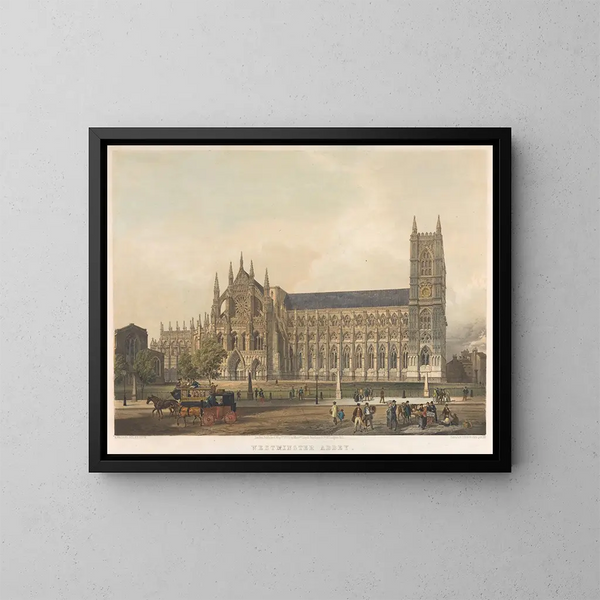 Abbaye de Westminster - Edmund Walker — ingelijst kunstwerk aan de muur